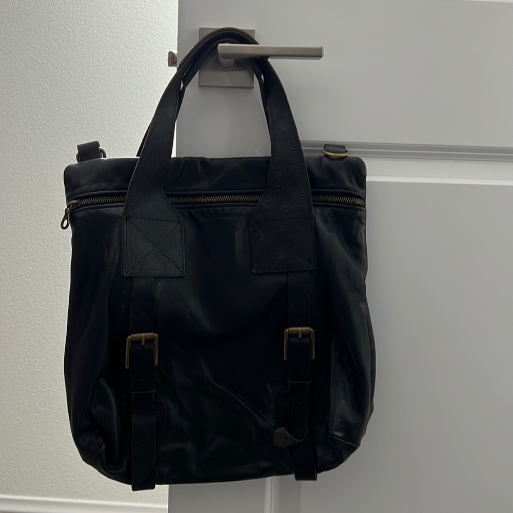 Jas M.B. London black leather bag